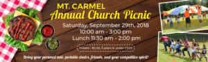 Annual Church Picnic 2018