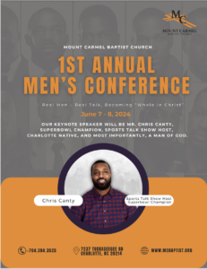 1st Annual Men's Conference - Mount Carmel Baptist Church, Charlotte, NC